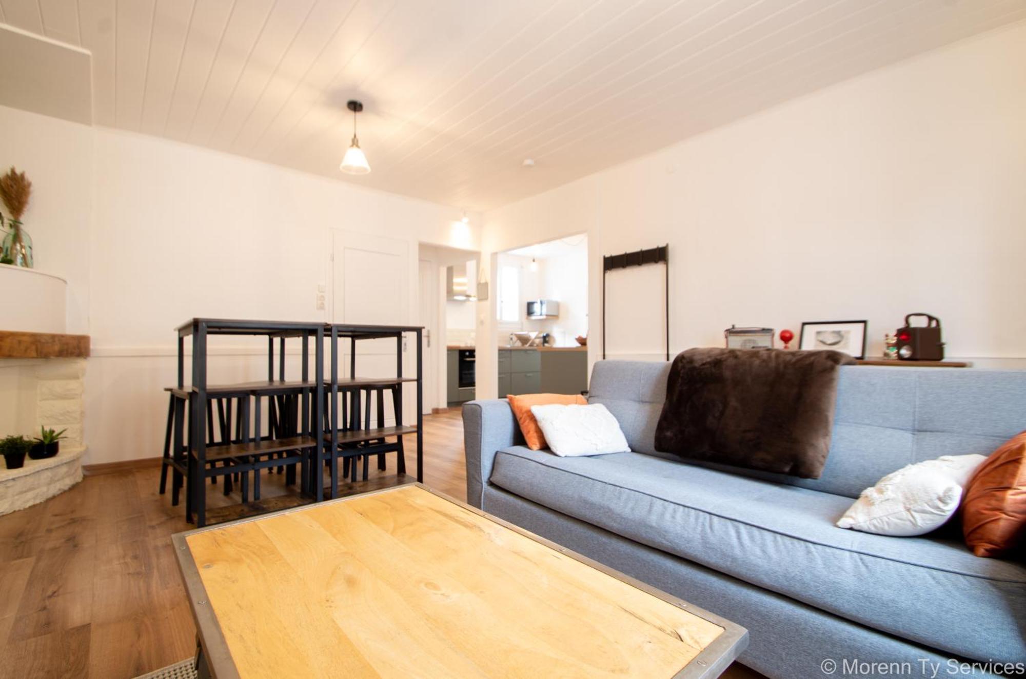 T2 Spacieux Proche Gare - Ty An Hael Apartamento